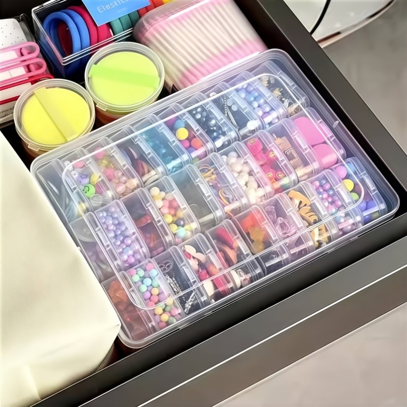 31pcs Plastic Organizer Case for Earring and Bead Storage